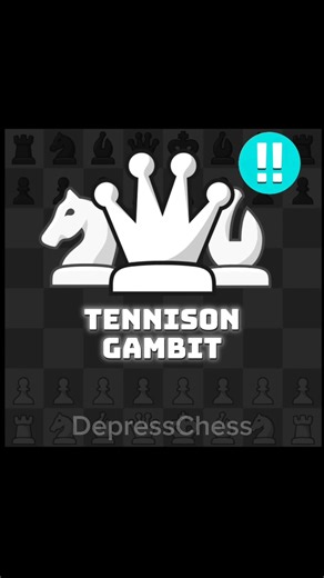 double brilliancy TENNISON GAMBIT #chess #chesscom #blitz #checkmate #shorts