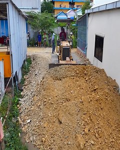 140K views · 1.1K reactions | Start New Project Landfills Delete pond 5x20 !! Bulldozer Komatsu D20p Push Stone truck 5Ton Unload | Ki Bungsu Kawangi. | Facebook