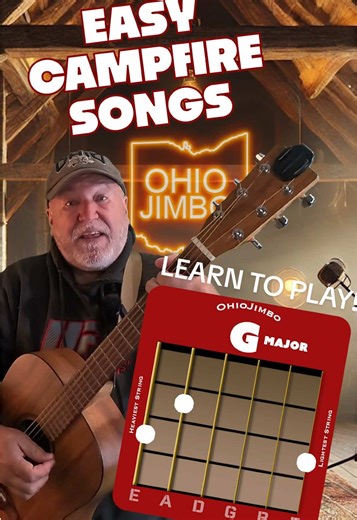 Campfire Songs for Beginners on Acoustic Guitar