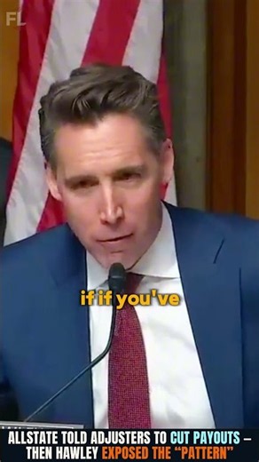 Hawley EXPOSES Allstate’s “Pattern” of Cutting Payouts