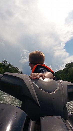 Dad got yeeted 🤣 Joshua Tredway got a #fathersday surprise from his son #gopro #dadlife #happyfathersday #dad #jetski #fail