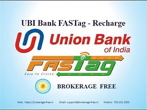 UBI FASTag or Union Bank of India FASTag - Online Recharge
