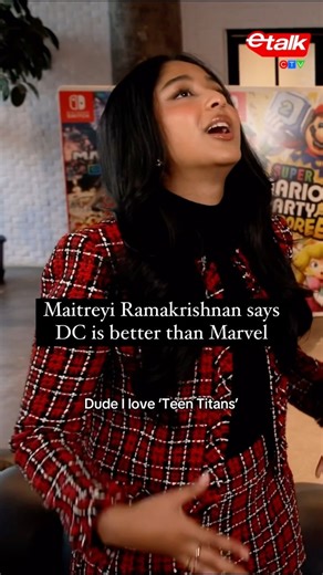 9K views · 16 reactions | Maitreyi Ramakrishnan is DC Comics over Marvel… 﫢 We talked to Maitreyi about her ‘Teen Titans’ / Raven cosplay and desire to join the DCU.  #MaitreyiRamakrishnan #TeenTitans #DC #DCU #Marvel #comics #cosplay | etalk | Facebook