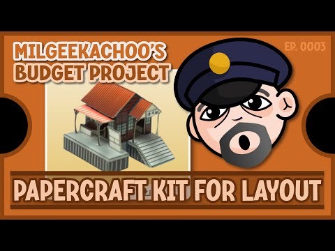 N Gauge Layout Buildings - Japanese Papercraft Station Experiment