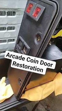 Restoring a Rusty Arcade Machine Coin Door #repair #powdercoating #diy #arcade #retro