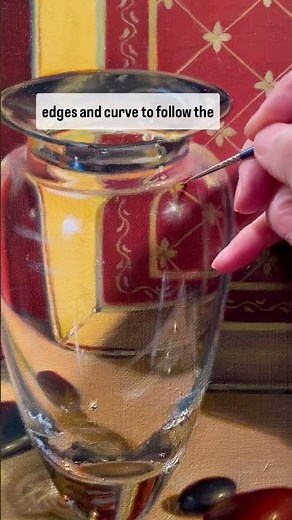 Mastering Glass Reflections in Oil Painting | @lindamannartist’s Stunning Technique