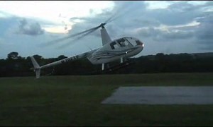 Full Down Autorotation in a Robinson R44 Clipper Helicopter