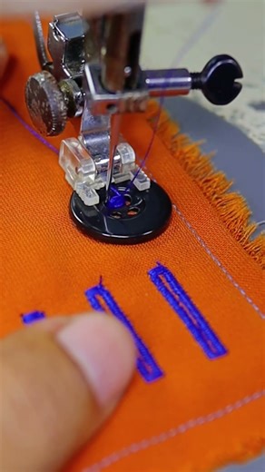 Sewing Shirt Buttons by Machine #sew #machine