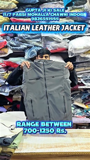 GUPTA JI KI SALE on Instagram: "ITALIAN LEATHER JACKET SPECIAL STARTING PRICE 700 TO 1250 Rs. GUPTA JI KI SALE 11/7 PARSI MOHALLA CHAWNI INDORE MP 9826541444 @guptajikisale#guptajikisale (jacket, winter jacket, jackets, jackets fur jacket, down jacket, jacket haul, suit jacket, spey jacket, denim jacket, waxed jacket, fall jackets, best jackets, mens jackets, jackets haul, bomber jacket, puffer jacket, jacket for men, jacket review, leather jacket, red tape jacket, varsity jacket, moncler jacket