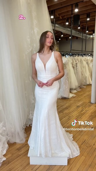 For Our Boho Bride! Which dress is your favorite! 🌿🌾🤍 #wibride #engaged #chicagobride #wedding #2023bride #weddingdress #weddingdressshopping #bridalboutiquewi #boho #bohobride #bohowedding #cottagecore #westernwedding