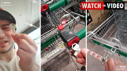 Warning over viral Woolies trolley trick