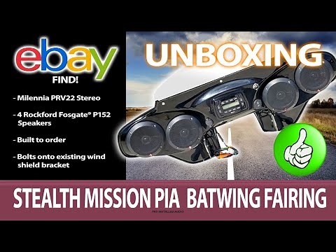EBAY FIND - UNBOXING - Stealth Mission PIA Batwing by VECTOR - 2007 Kawasaki Vulcan Nomad 1600.