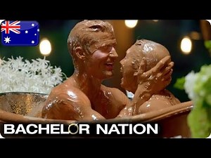 Richie's Heart Melts In Chocolate Bath With Alex | The Bachelor Australia