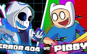 【官方双语】如果腐化PIBBY遇见ERROR 404 SANS【FNF与Undertale动画】