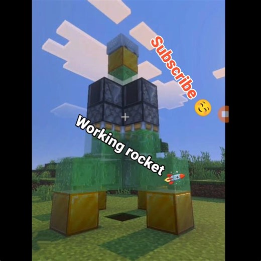🚀 working rocket in Minecraft#minecraftbuilding