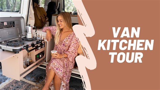 I built my dream DIY van kitchen! 🚐✨