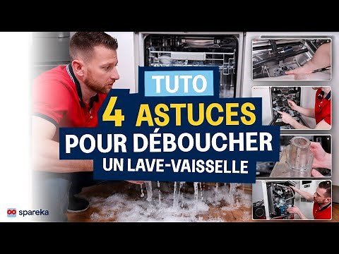 Clogged dishwasher: unclogging it in 4 steps (pump, hose, tub)