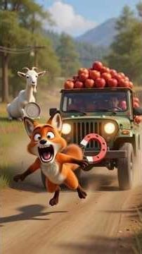 The Fox Used a Magnet to Steal Apples… Big Mistake 😱 #animals#kidsstory#bedtimestories#lifelesson