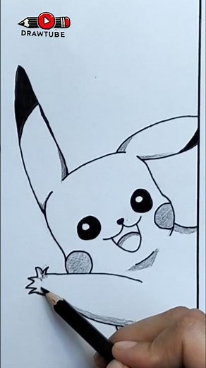 How to Draw Pikachu | Pokémon Drawing Tutorial ⚡ تعلم رسم بيكاتشو رسم سريع