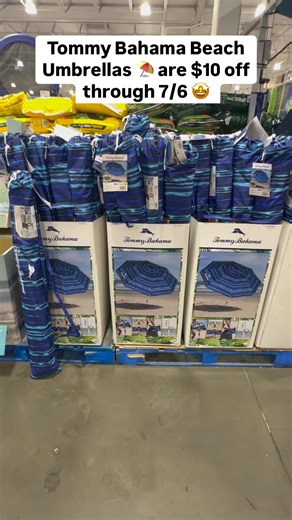 Tommy Bahama Beach Umbrellas ⛱️ are $10 off through 7/6 🤩 Such a great deal! #Costco #CostcoFindsCa #costcocanada #canada #CostcoFinds #deals #CostcoBuys#costcodeals#costcowholesale #tommybahama #umbrella #beach @tommybahamahome | costcofindsca