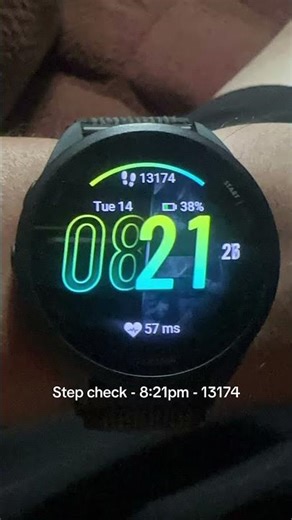Step check - 8:21pm - 13174 #stepcheck #steps #fitnessjourney #garmin #fyp