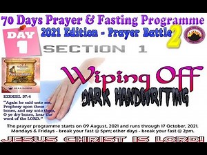 Day 1 MFM 70 Days Prayer & Fasting Programme 2021.Prayers from Dr DK Olukoya, General Overseer, MFM