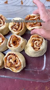 816K views · 25K reactions | Two fall dessert recipes in one! Apple crumble cinnamon rolls, with everything you love about both. Completely homemade and with our original viral heavy cream cinnamon roll tip. Comment APPLE for the recipe! https://www.tastesoflizzyt.com/apple-crumble-cinnamon-rolls/ This recipe is free on our website, but there’s the peach version of this cinnamon bun in our Cinnamon Rolls for Every Season cookbook  | Tastes of Lizzy T | Facebook
