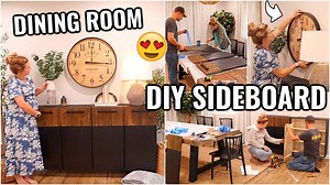 DIY Dining Room Sideboard!😍 | BUILDING A SIDEBOARD