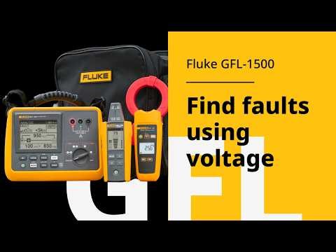 Fluke GFL-1500 Ground Fault Troubleshooting: Voltage Testing Method Explained