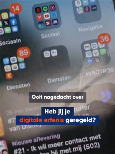 📱Ben jij je bewust van je digitale nalatenschap? In de Tweede Kamer wordt daar nu aandacht voor gevraagd. Want hoewel veel mensen hun testament of erfenis regelen, denken maar weinig na over wat er met hun online accounts gebeurt na hun overlijden. #erfenis #socialmedia #EenVandaag #nieuws #journalistiek