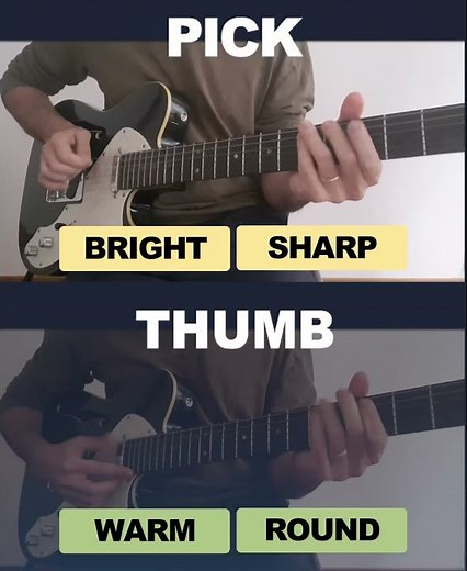 Playing the Body Paint solo with and without a pick - Arctic Monkeys