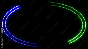 Abstract Ellipse Frame Background, neon Ellipse, Fire Ellipse, Looped NEON Ellipse Lines, club concert dance disco dj matrix beam dmx fashion