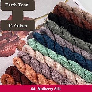 Pure Silk Thread for Embroidery, Earth Tone Shades Silk Embroidery Thread, Hand Dyed Embroidery Thread - Etsy