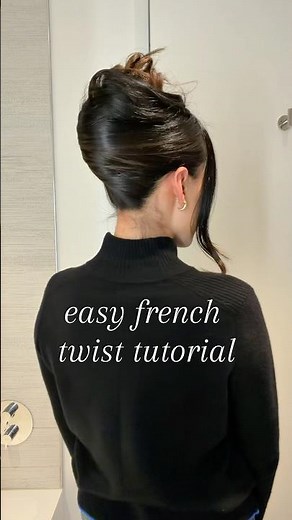easiest French twist tutorial step by step!!!!