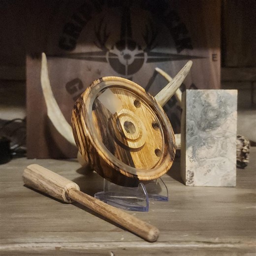 Zebra Wood Crystal Over Glass/turkey Call - Etsy