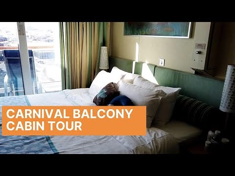 Carnival Sunshine Spa Balcony Cabin Tour 10129 | 2020