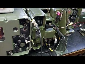 LARKSPUR A13 HF MANPACK ARMY MILITARY RADIO, IN VEHICLE CONFIGURATION.