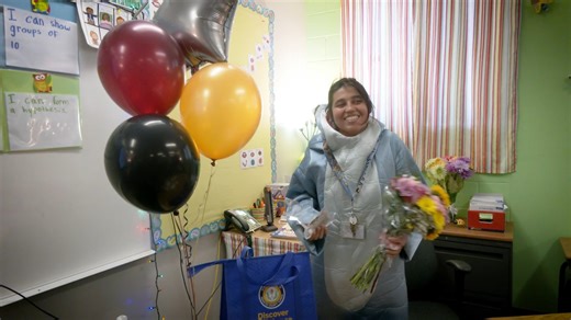 Meet the 2026 Manatee County Support of the Year, Mara Gonzalez. The Bayshore Elementary School paraprofessional may have been embarrassed to be surprised in a shark costume, but it only proves her dedication to supporting students is something to be proud of. Every Friday through March, we'll introduce you to the other incredible support employees who were honored during the Excellence in Education Awards. Watch the full #GoodNewsEEA2026 ceremony here: https://vimeo.com/1162680142/3d43aaf5b3 #M