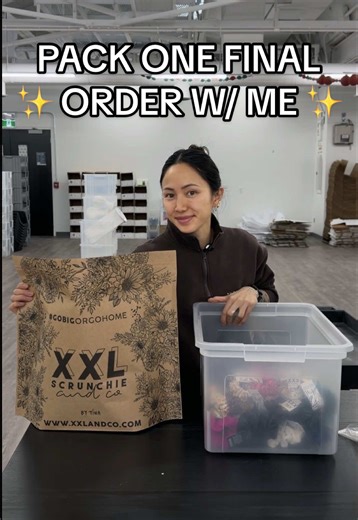 Head to Salon You in Belleville to shop their fresh and final XXL Scrunchie restock. Thank you for six incredible years of support!⁠ 💕 ⁠ Next up: packing up the XXL Scrunchie warehouse… 📦⁠ ⁠ Taking the leap, trusting the process, and moving toward what’s next. Chasing my mural artist dreams again... ☁️🖤⁠ ⁠ #packanorderwithme #smallbusinessowner #finalchapter #endofanera #smallbusinesscanada