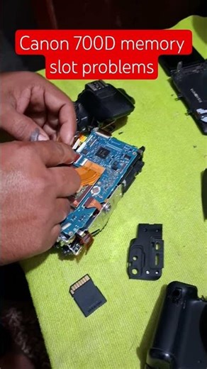 DSLR camera 📸 700D memory slot 🎰 problem #shorts #repairing #canon #camera #meroshorttv