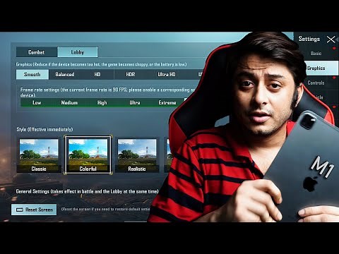 Graphics iPad Pro M1 2021 PUBG Setting