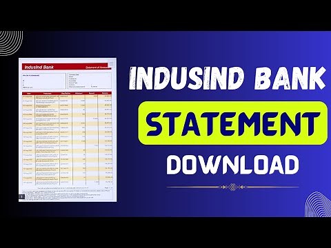 How to Download Statement from IndusInd Bank App-IndusInd Bank App Statement Download