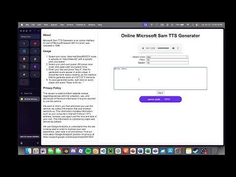 Hello there (Microsoft Sam TTS)