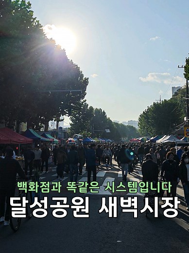 달성공원 새벽시장에서 즐기는 맛있는 아침
