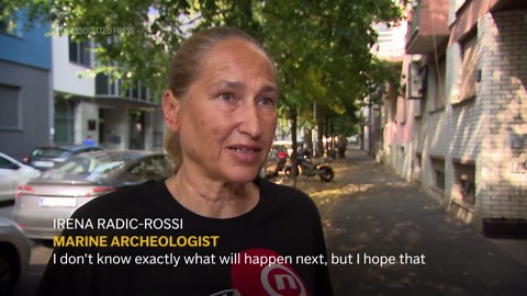 Sunken 18th century ship discovered by the stone walls of Dubrovnik