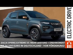 2023 Dacia Spring Extreme 65: Mehr Leistung - weniger Reichweite - teurer | Electric Drive News