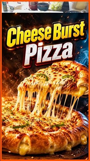 Cheese Burst Pizza Recipe at Home | Easy Homemade Cheese Burst Pizza Like Domino's
