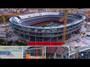 Camp Nou Construction Update Today | Huge Progress at South Goal & Diamond Area