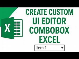 Create CustomUI Editor Combobox Excel