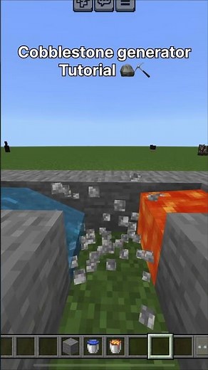 Cobblestone generator tutorial 🪨⛏️